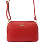 Skórzana damska elegancka listonoszka od MiaMore