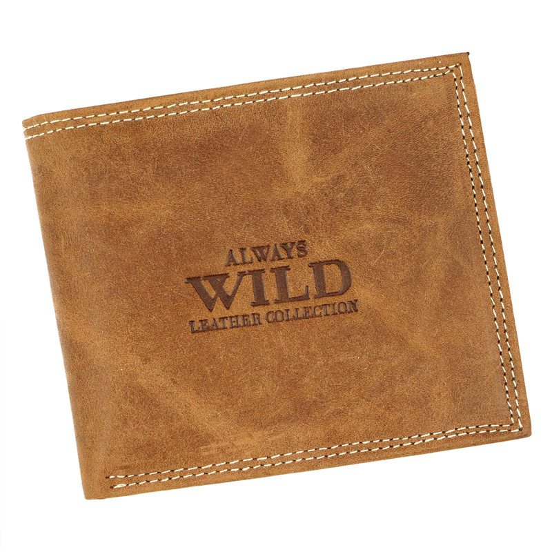 Skórzany męski portfel Wild N992-P-CHM RFID