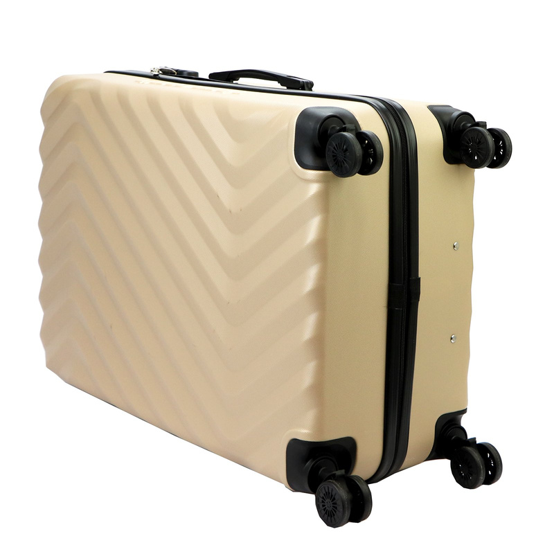 Mocna walizka damska z ABSu Pierre Cardin MED12 x3 Z