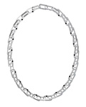 Biżuteria GUESS JUMN02124JWST. Naszyjnik, Kolor szary. Mężczyzna.