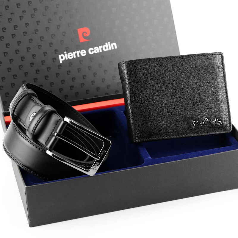 Meski zestaw prezentowy skóra naturalna Pierre Cardin PARURE BIS12 GG16