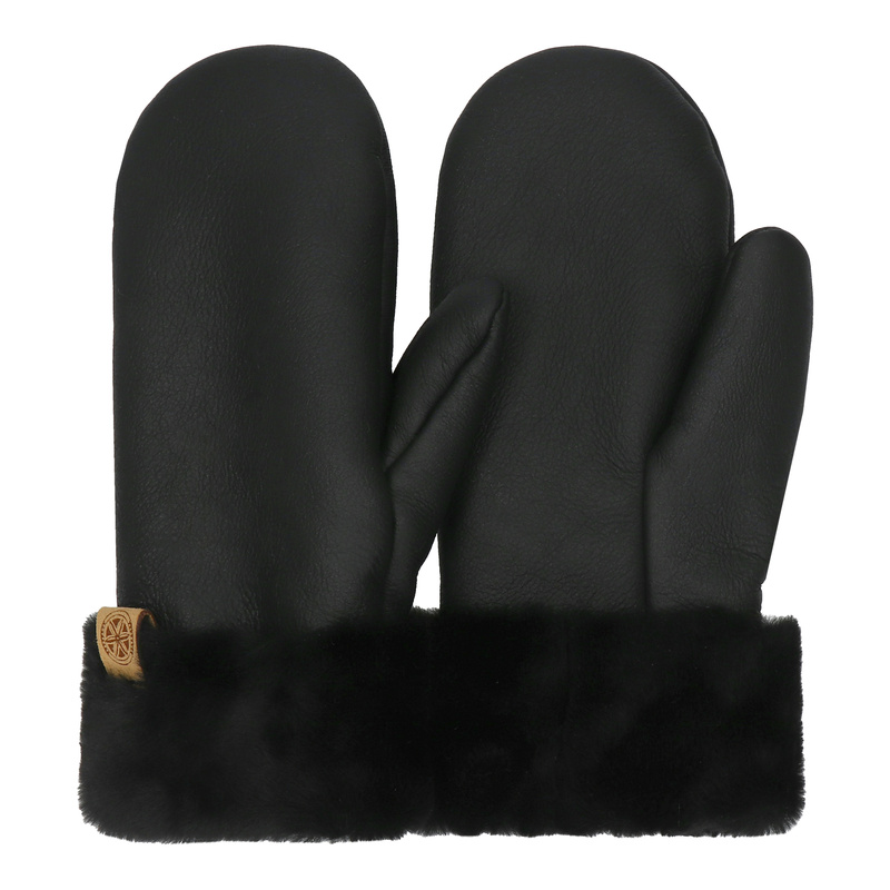 Ciepłe rękawiczki skórzane z jednym palcem owca