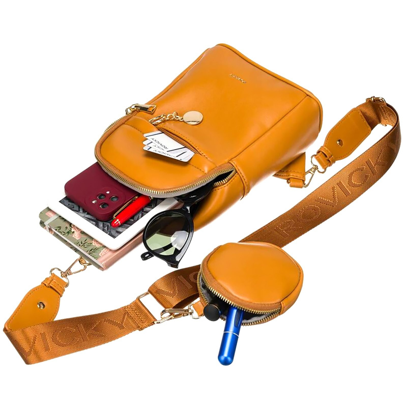 Rovicky Listonoszka Damska Torebka Na Ramię Crossbody Skóra Eko Z Etui