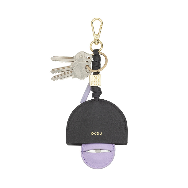 DuDu skórzany brelok do kluczy z uchwytem AirTag zawieszka do torebki