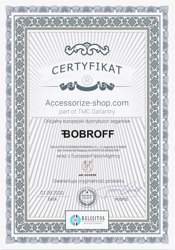 Zegarek BOBROFF BF0004-BFSTN. Automatyczny, Kolor pomarańczowy. Mężczyzna.