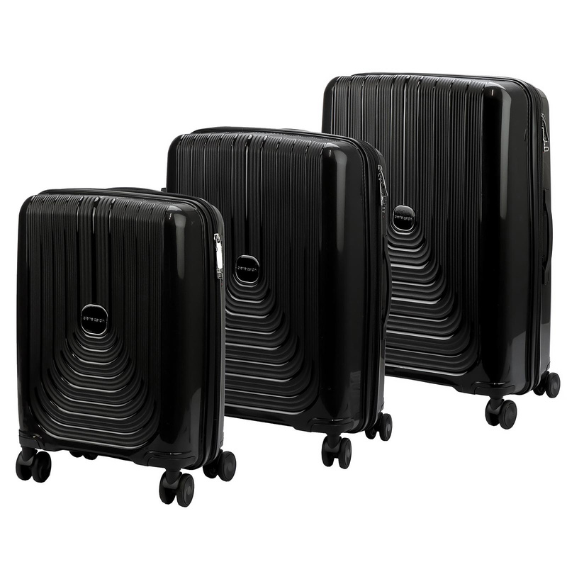 Pierre Cardin Zestaw Walizek Podróżnych 3w1 ABS Na Kółkach Zamek Szyfrowy