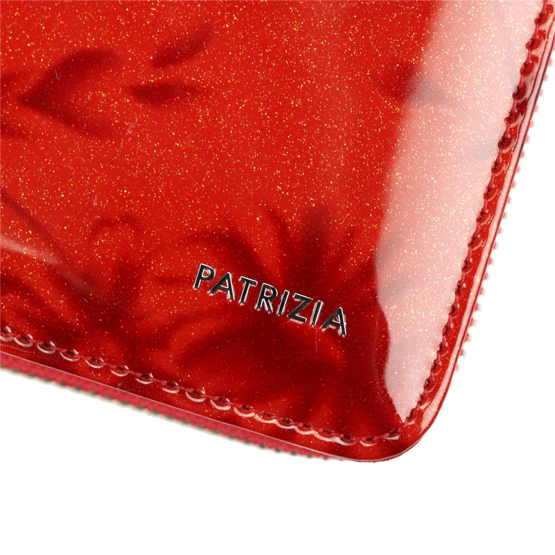 Pionowy duży Skórzany damski portfel PATRIZIA RFID