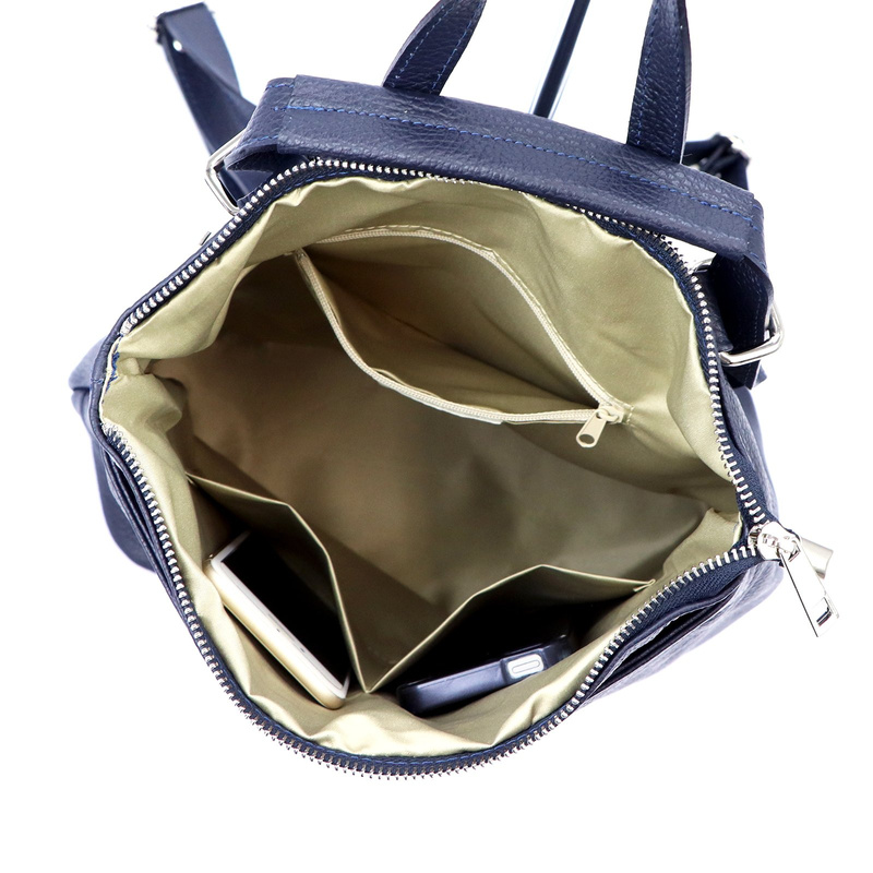 Luka damski plecak-torebka skóra naturalna plecak z kieszeniami miejski