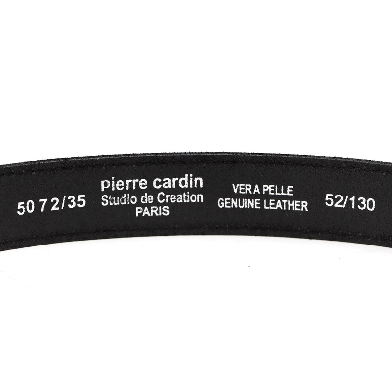 Pierre Cardin męski pasek do spodni skóra naturalna klasyczna klamra