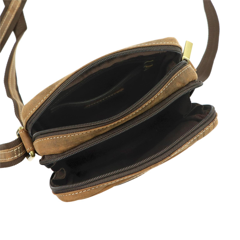 Saszetka męska z naturalnej skóry Nordee MSD-03 GM06