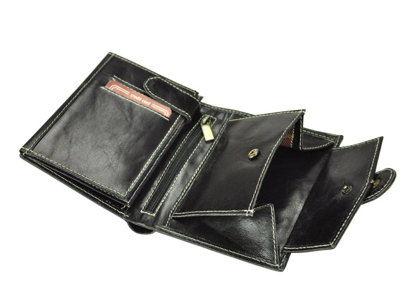 Buffalo Wild męski portfel skóra naturalna rozbudowany pionowy przegrody