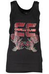 CAVALLI CLASS DAMSKI TANK TOP CZARNY