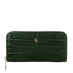 Duży Portfel Damski ze Skóry z Wzorem Krokodyla – Luksusowy Design i Funkcjonalność PD090s275 RFID