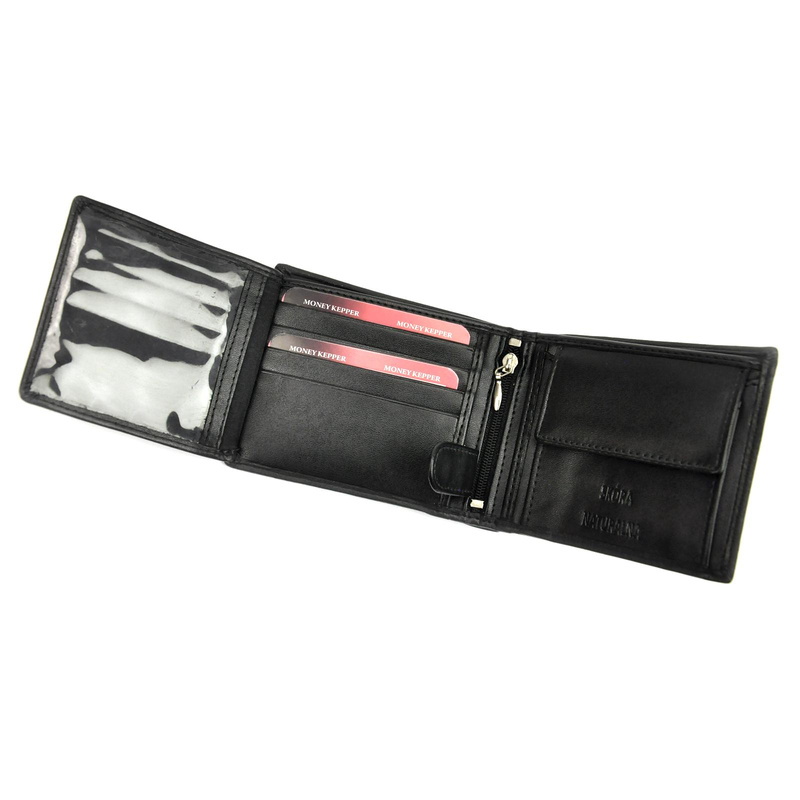 Money Kepper portfel męski skóra naturalna rozbudowany kompaktowy