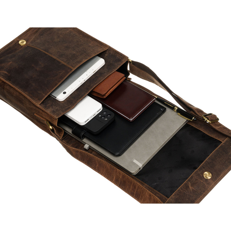 Saszetka męska z naturalnej skóry Peterson PTN LARS-NSH