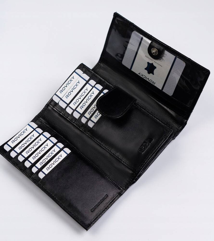 Skórzany damski portfel Rovicky R-RD-21-GCL-Q