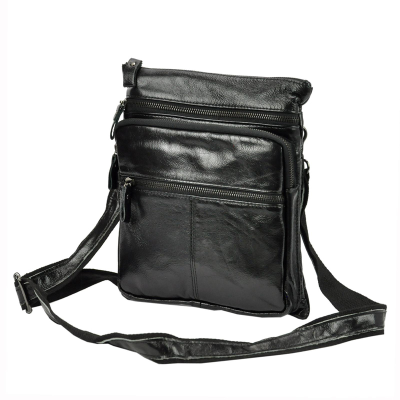 Giorgio męska saszetka torba na ramię skóra naturalna kieszenie