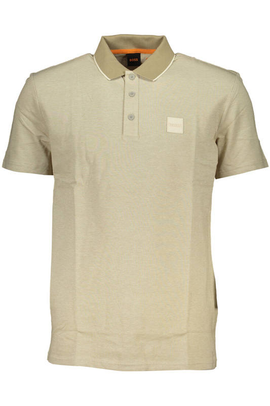 MĘSKA KOSZULKA POLO Z KRÓTKIM RĘKAWEM HUGO BOSS BEŻOWA