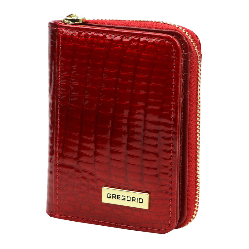 Portfel damski Gregorio GFN-125 mały z tłoczeniem croco