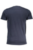 NIEBIESKI T-SHIRT MĘSKI Z KRÓTKIM RĘKAWEM KLASY CAVALLI
