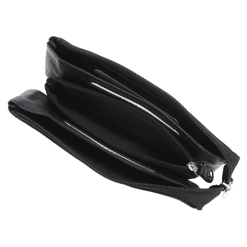 Gregorio damska portmonetka skóra naturalna duży portfel zasuwany