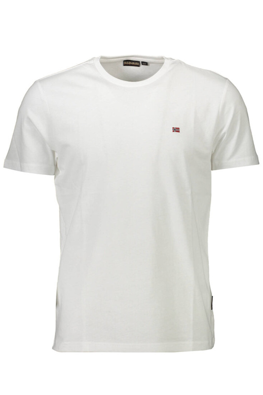 T-SHIRT Z KRÓTKIM RĘKAWEM NAPAPIJRI MĘSKI BIAŁY