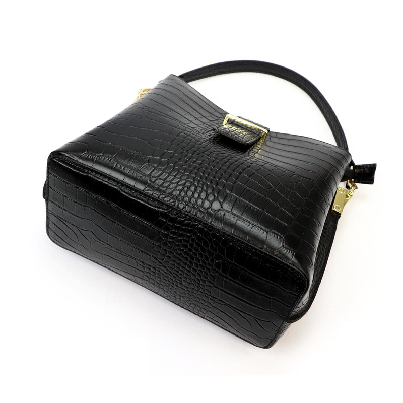 Damska listonoszka na ramię wzór skóra krokodyla