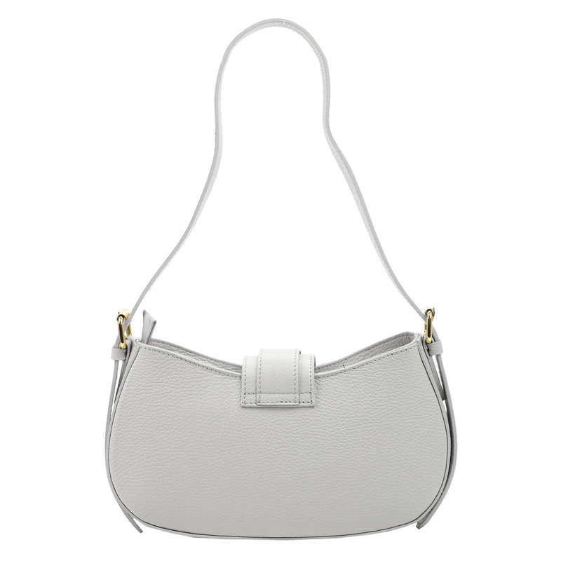 Vera Pelle damska listonoszka z kieszenią torebka na ramię skóra naturalna