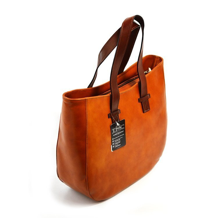 Torebka skórzana na ramię duża damska shopperbag