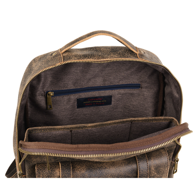 Uniwersalny plecak skórzany vintage Canaletto P450s285