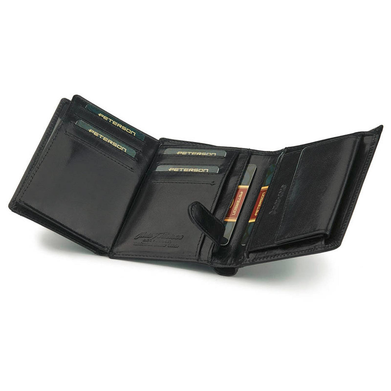 Skórzany męski portfel Peterson PTN 348 2-1-1