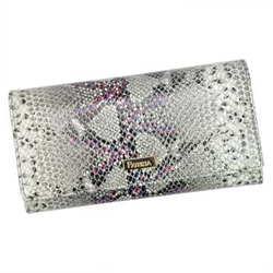 Damski duży podłużny portfel skóra węża PATRIZIA