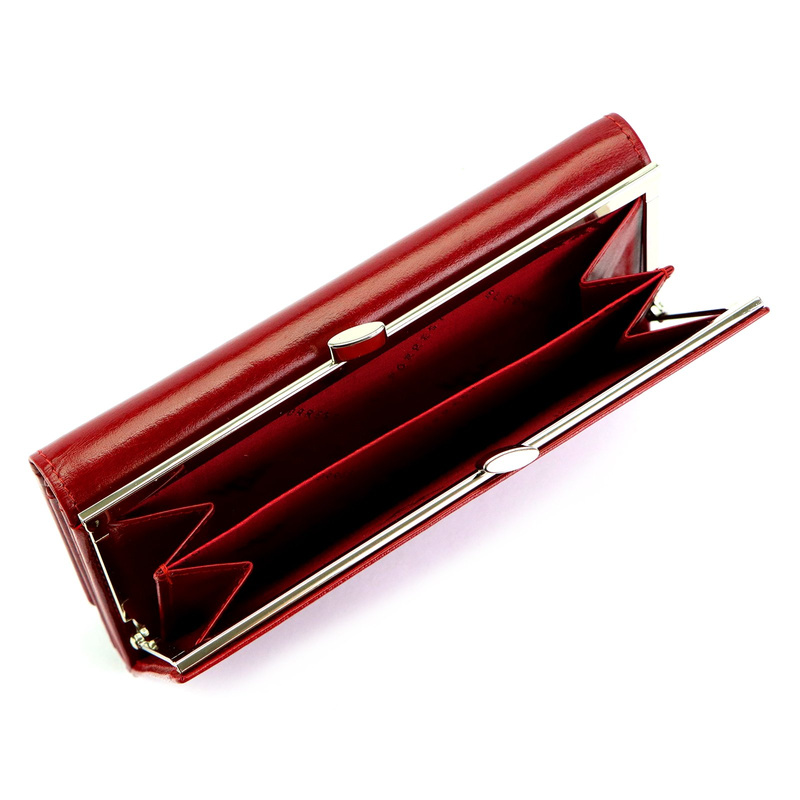 EL FORREST podłużna portmonetka duży damski portfel skóra naturalna RFID