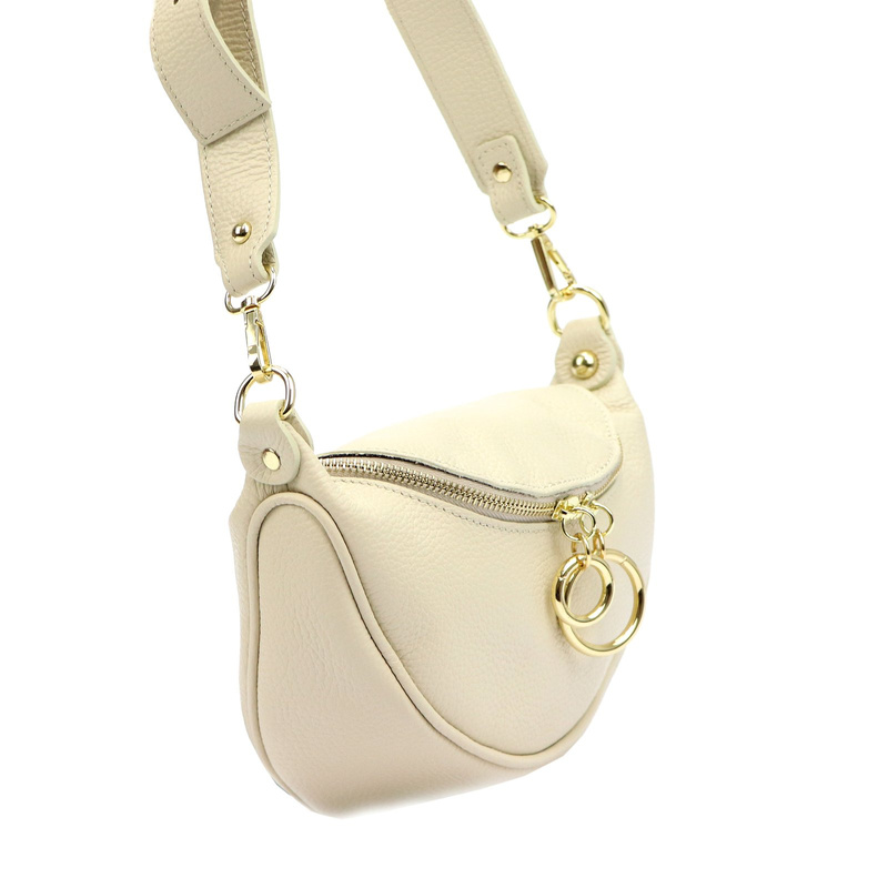 Vera Pelle damska listonoszka skóra naturalna torebka przez ramię miejska