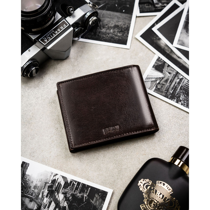 Skórzany męski portfel Peterson PTN N992-BUF