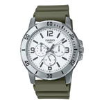 Zegarek CASIO MTPVD3003BUDF. Kwarcowy, Kolor biały. Mężczyzna.