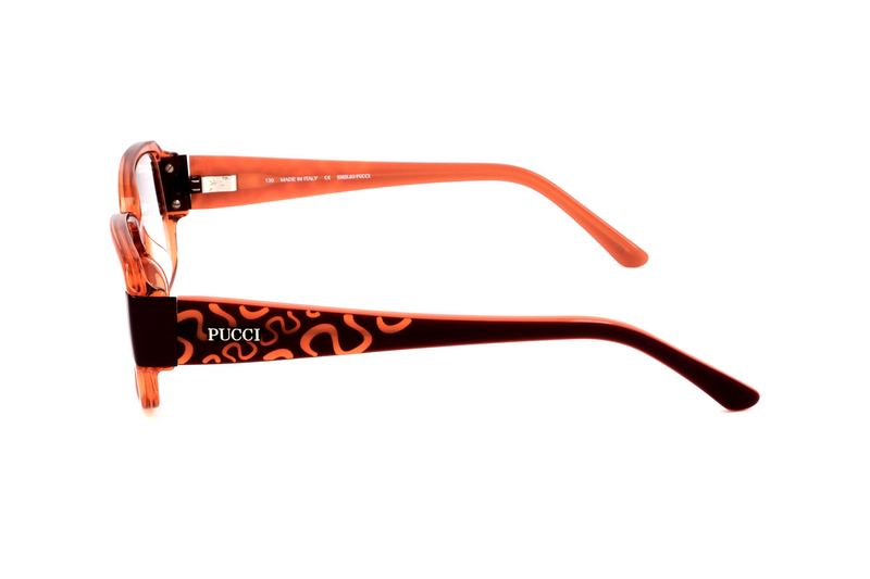 Okulary EMILIO PUCCI EP2654800. Okulary, Kolor pomarańczowy. Kobieta.