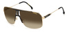 Okulary CARRERA 1043-S-2M2-HA. Okulary przeciwsłoneczne, Kolor czarny złoty. Mężczyzna.