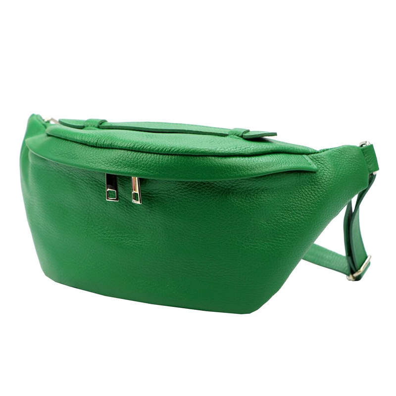 Skórzana damska nerka saszetka z paskiem LUKA