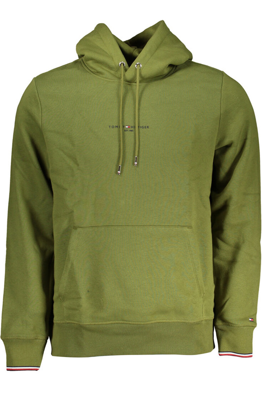 ZIELONA BLUZA MĘSKA TOMMY HILFIGER BEZ ZAMKA