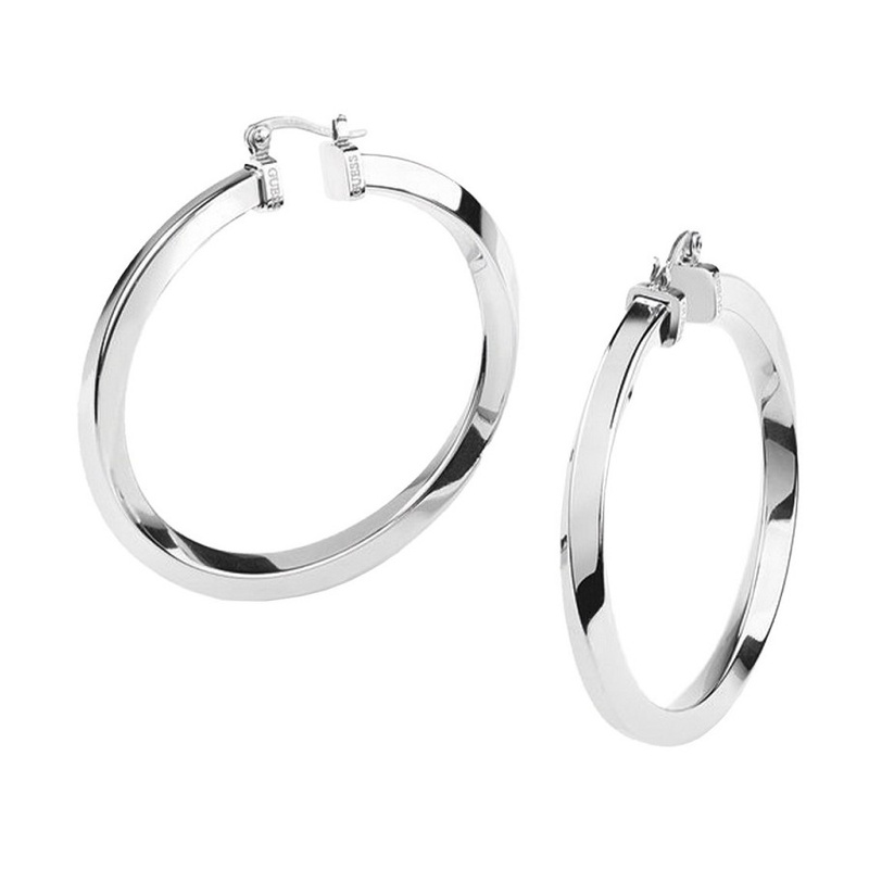 Biżuteria GUESS JUBE01484JWRH. Kolczyki, Kolor srebrny. Kobieta.