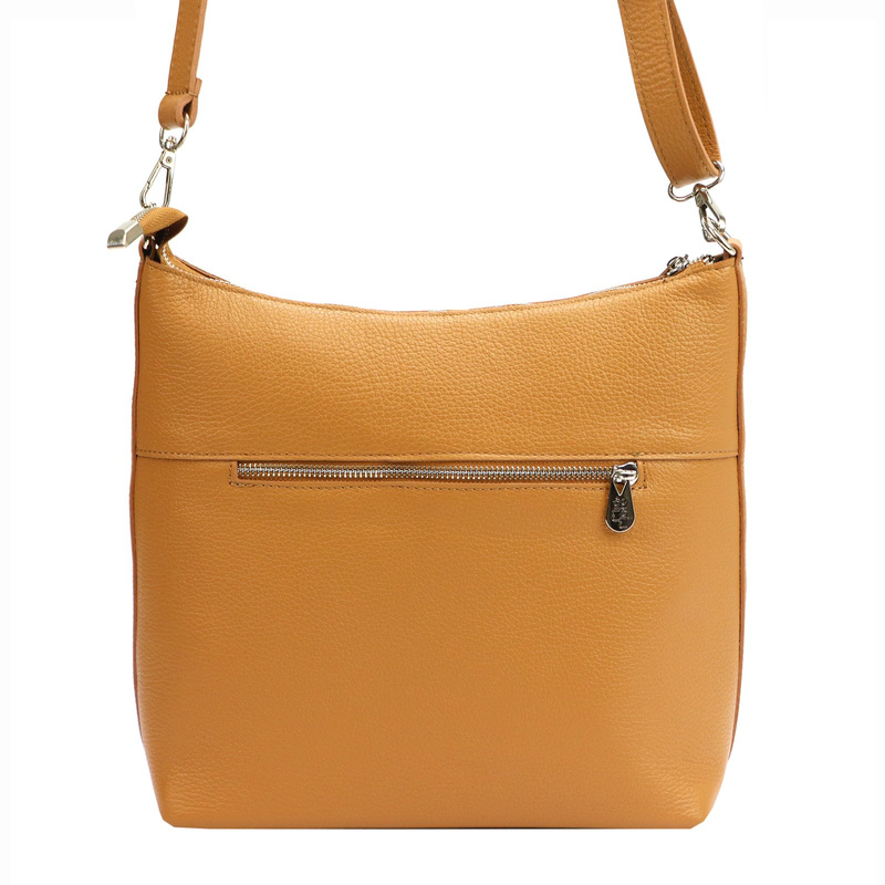 MiaMore damska listonoszka skóra naturalna torba na ramię z kieszeniami