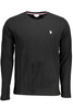 US POLO T-SHIRT MĘSKI Z DŁUGIM RĘKAWEM CZARNY