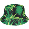 Zielony kapelusz dwustronny bucket hat wędkarski modny kap-h-1