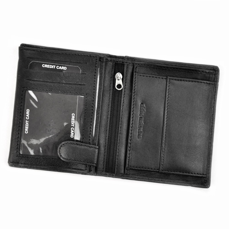 Money Kepper męski portfel pionowy skóra naturalna rozbudowany składany