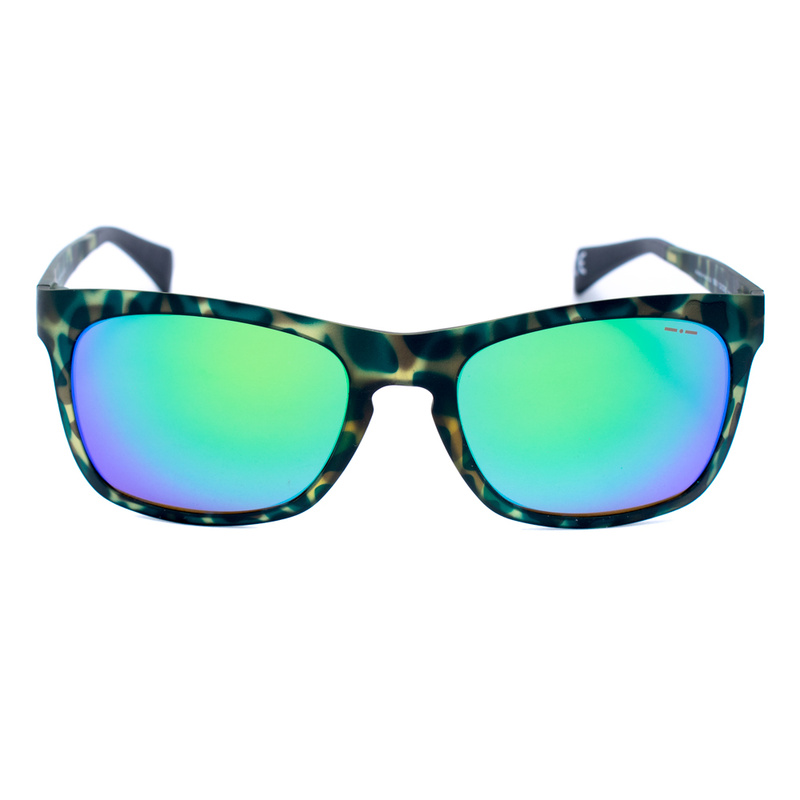 Okulary ITALIA INDEPENDENT 0112-035-000. Okulary przeciwsłoneczne, Kolor czarny zielony. Unisex.