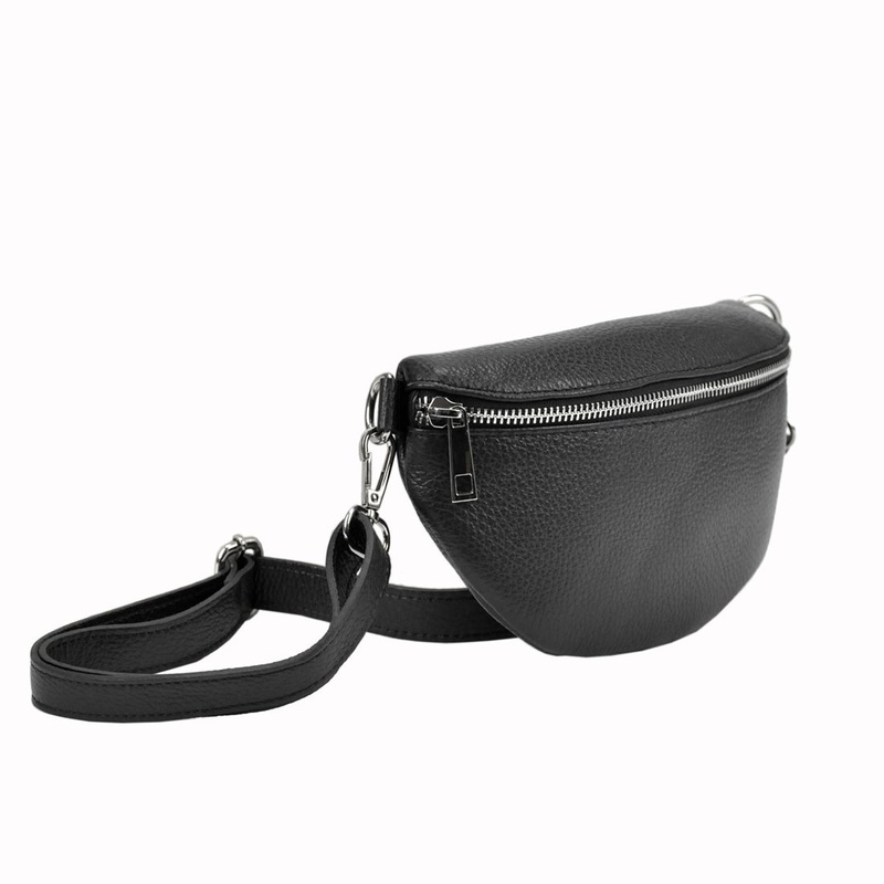 Damska saszetka ze skóry naturalnej Patrizia 417-003 SILVER