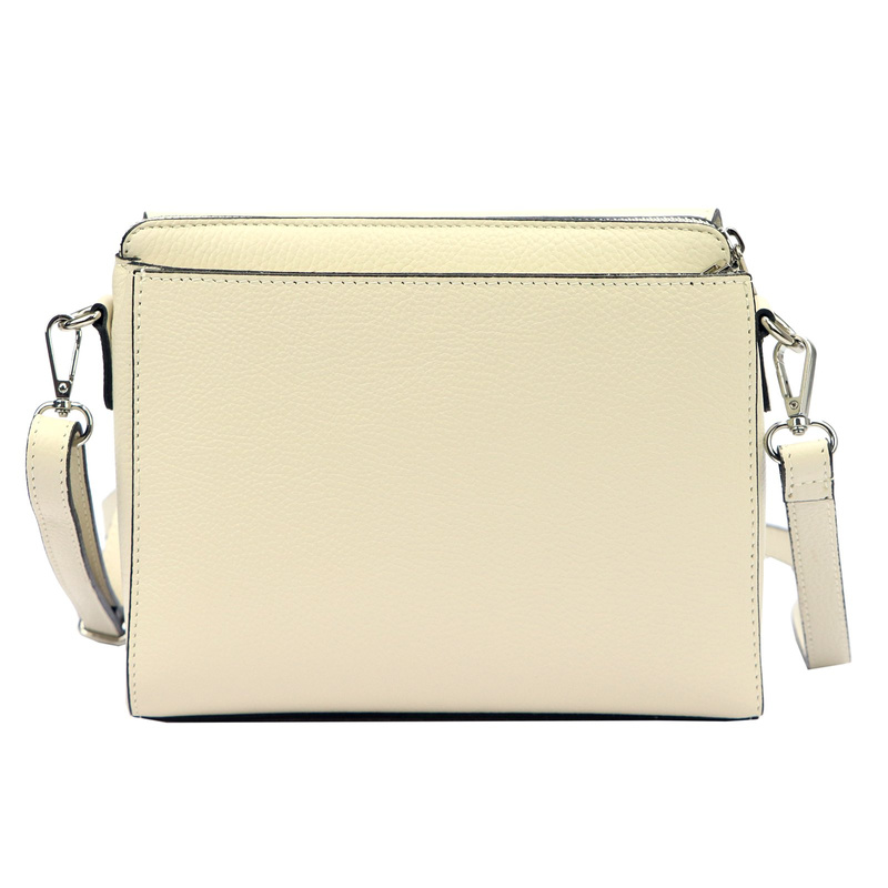 MiaMore skórzana damska listonoszka torebka przez ramię dwukomorowa stylowa