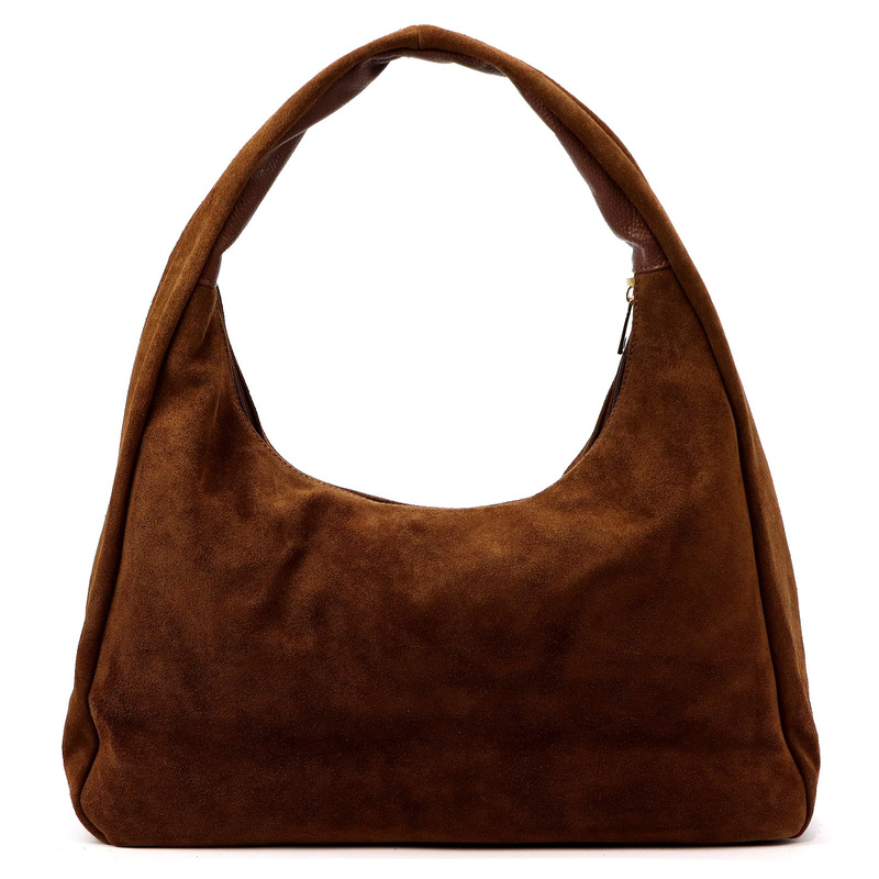 Vera Pelle damska shopperbag skóra naturalna zamsz torebka na ramię pojemna