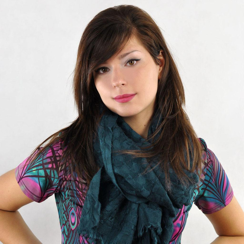 Szal Wełną Przeplatany